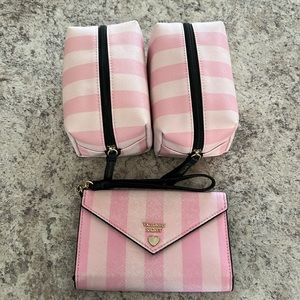 Victoria’s Secret makeup bags and wallet